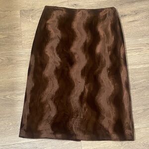Brown Pencil Skirt